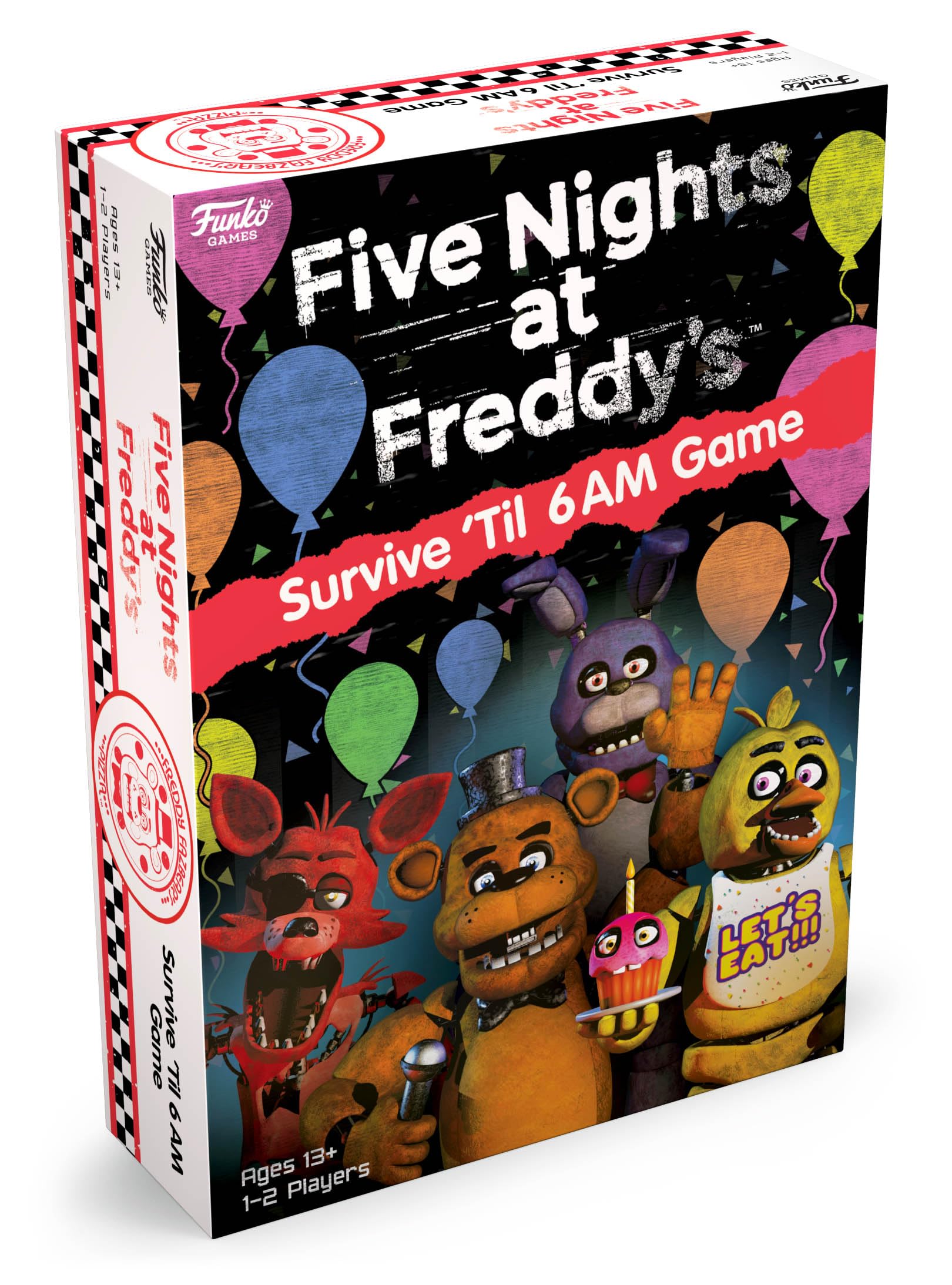 Five Nights at Freddy's Survive 'Til 6AM Board Game – 1-2 Players, Ages 13+