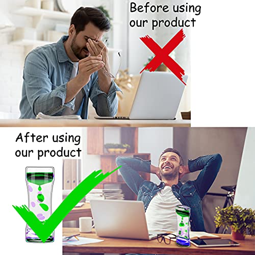 FKYTION Liquid Motion Bubbler Timer Pack of 2 – Calming Sensory Fidget Toy for Focus and Relaxation