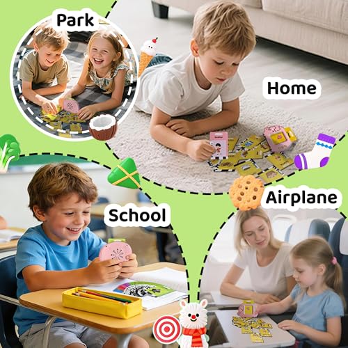 Flamax Baby Talking Flash Cards for Toddlers 1-3 – 224 Words, Elephant Reader, Rechargeable