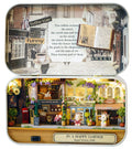 Flever Happy Corner DIY Miniature Dollhouse Kit – 5.62x3.3x1 Inch Room with Furniture