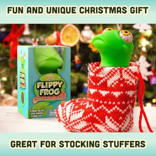 Flippy Frog Squishy Eye Popping Toy – Stress Relief Fidget for Kids and Adults