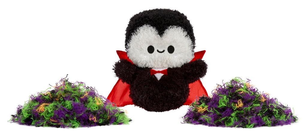 Fluffie Stuffiez Halloween Frankenstein Small Plush – Surprise Reveal, ASMR Fidget, DIY Fur Pulling Toy