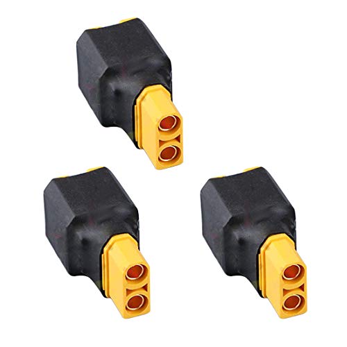 FLY RC XT90 Parallel Battery Connector Adapter 3-Pack – 1 Female to 2 Male for RC LiPo/NiMH