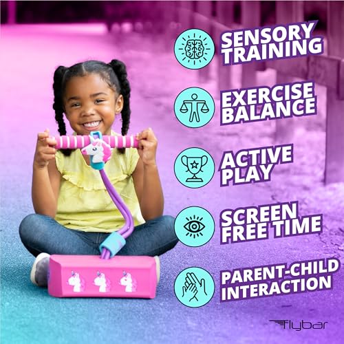 Flybar My First Foam Pogo Jumper - Unicorn Design, Safe Pogo Stick for Toddlers Ages 3+, Supports up to 250lbs