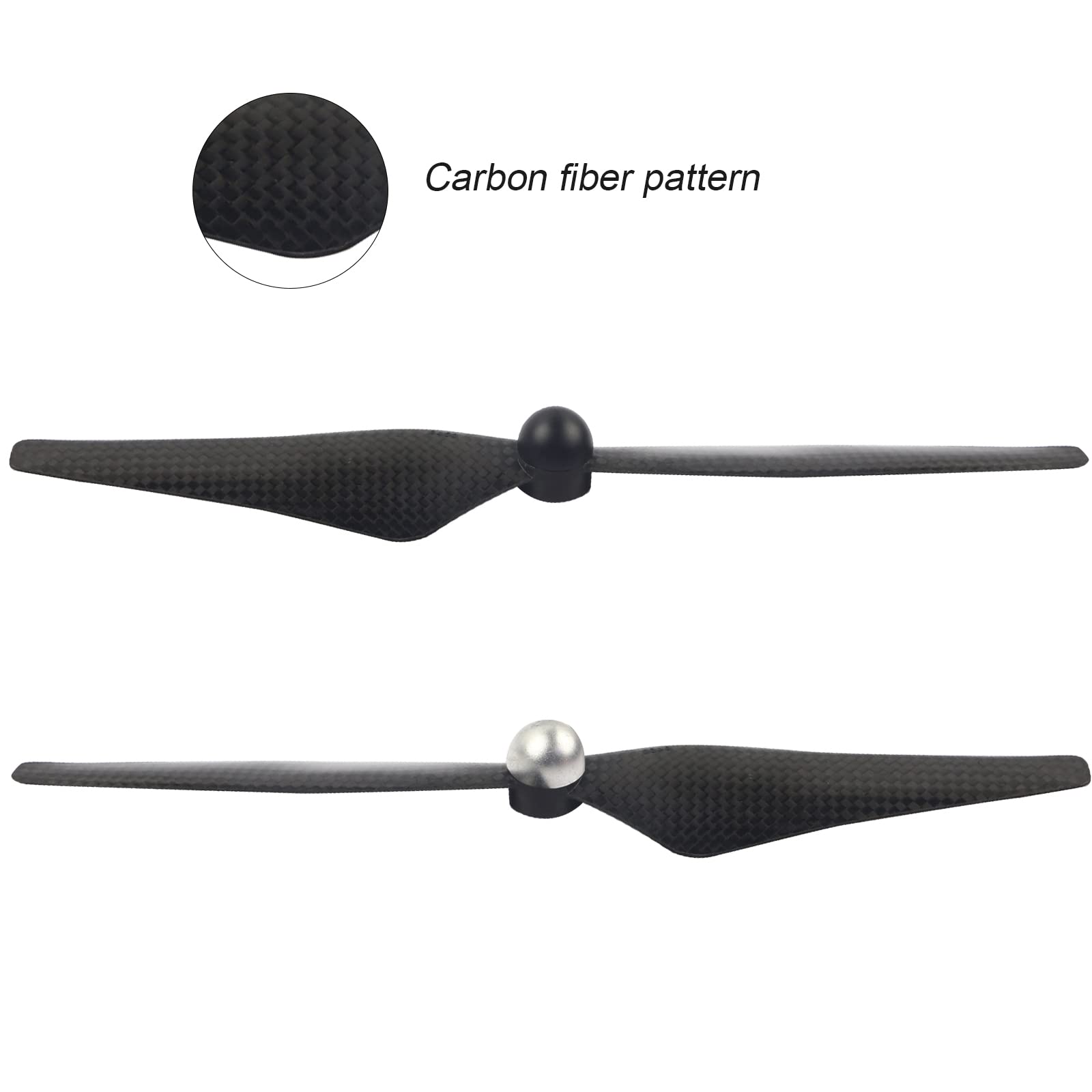 FLYPIG 9450 Carbon Fiber Self-Tightening Propellers for DJI Phantom 1/2/3 (2 Pairs, CW+CCW)
