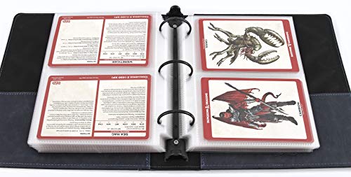 Forged Dice Co. 2 Pocket Pages - 30 Pack - 6x8 Inch Page - 3.75x5.25 Pockets for Mini Binder, Monster Cards, Index Cards, Photos
