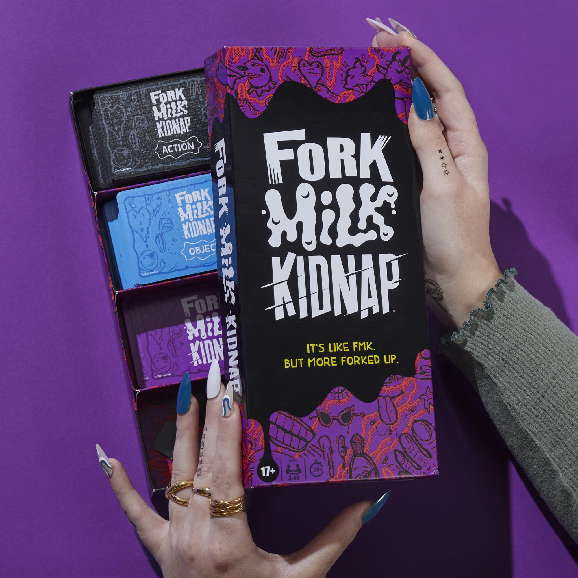 Fork Milk Kidnap: An Adults-Only Party Game of Questionable Choices for 3-10 Players