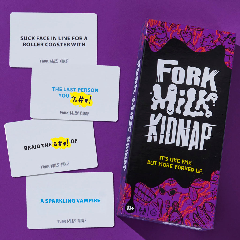 Fork Milk Kidnap: An Adults-Only Party Game of Questionable Choices for 3-10 Players
