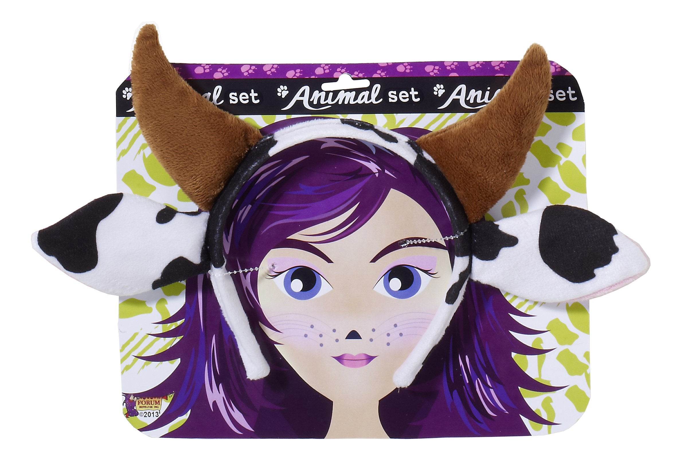 FORUM Playful Animals Cow Headband Costume Accessory – Cow Ears Headpiece