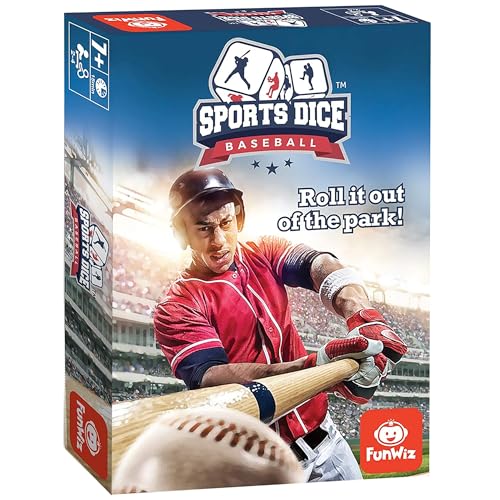 FoxMind Baseball Sport Dice Game – Fast-Paced Dice Duel for 2-4 Players, Ages 7+
