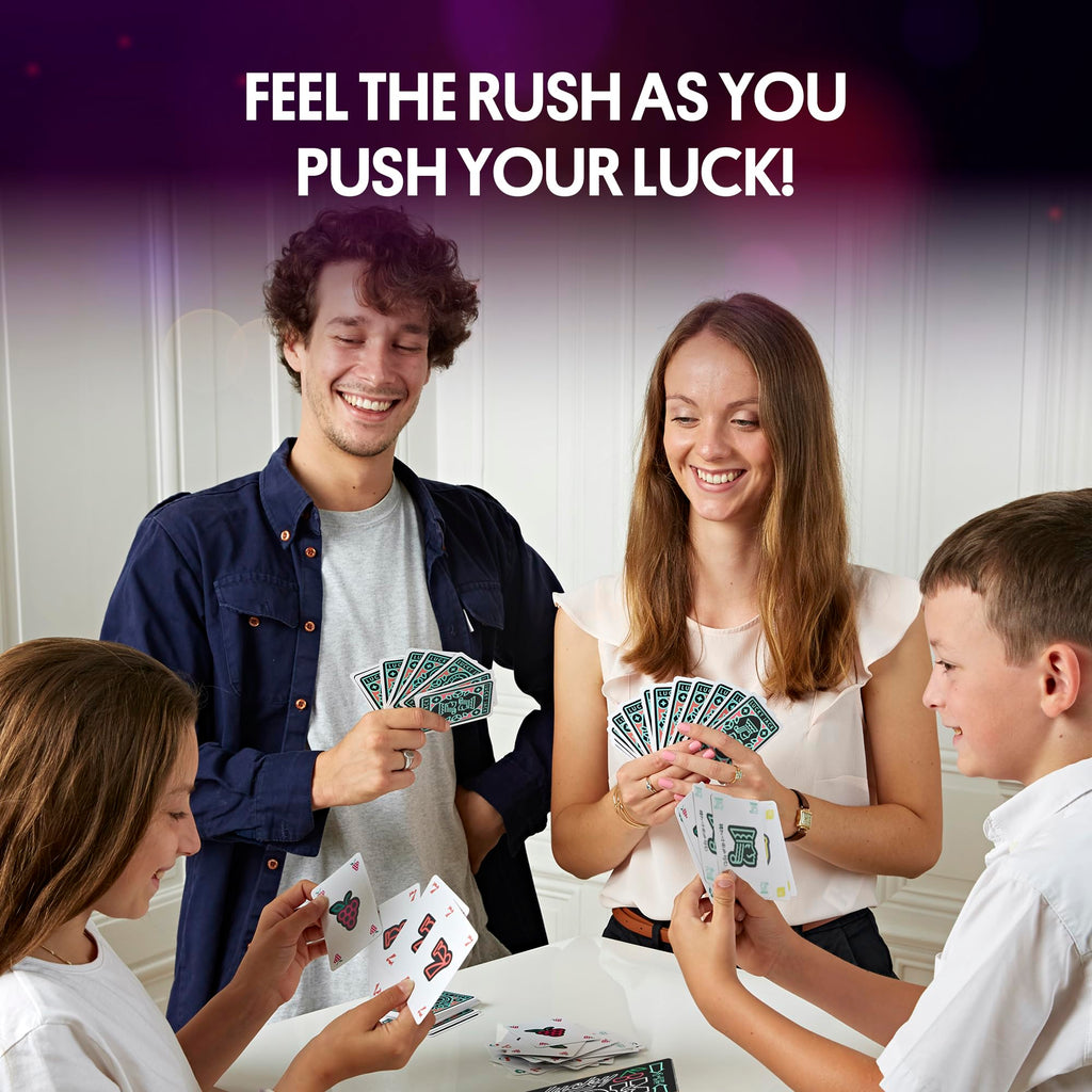 Foxmind Lucky Jack Strategy Card Game – Fast 20-Minute Casino Card Game for 2-6 Players Ages 8+