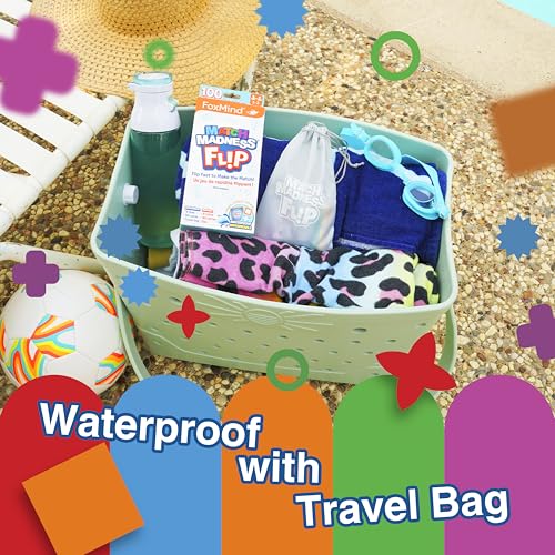 FoxMind Match Madness Flip: Travel-Sized Pattern Matching Puzzle Game with Waterproof Tiles and Cards