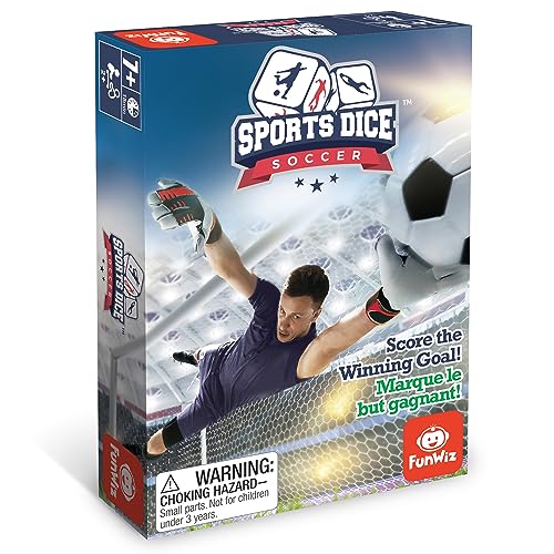 FoxMind Sports Dice Soccer – Fast-Paced Dice Board Game for 2-4 Players Ages 7+