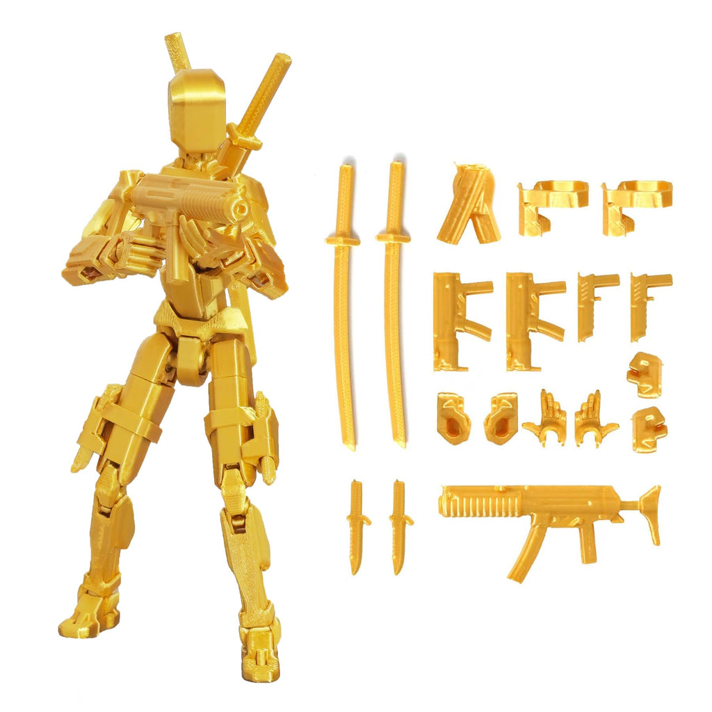 FoxVilla Pre-Assembled T13 Titan 13 3D Printed Action Figure – Dummy 13 Toy (Assembled, PETG/PLA)