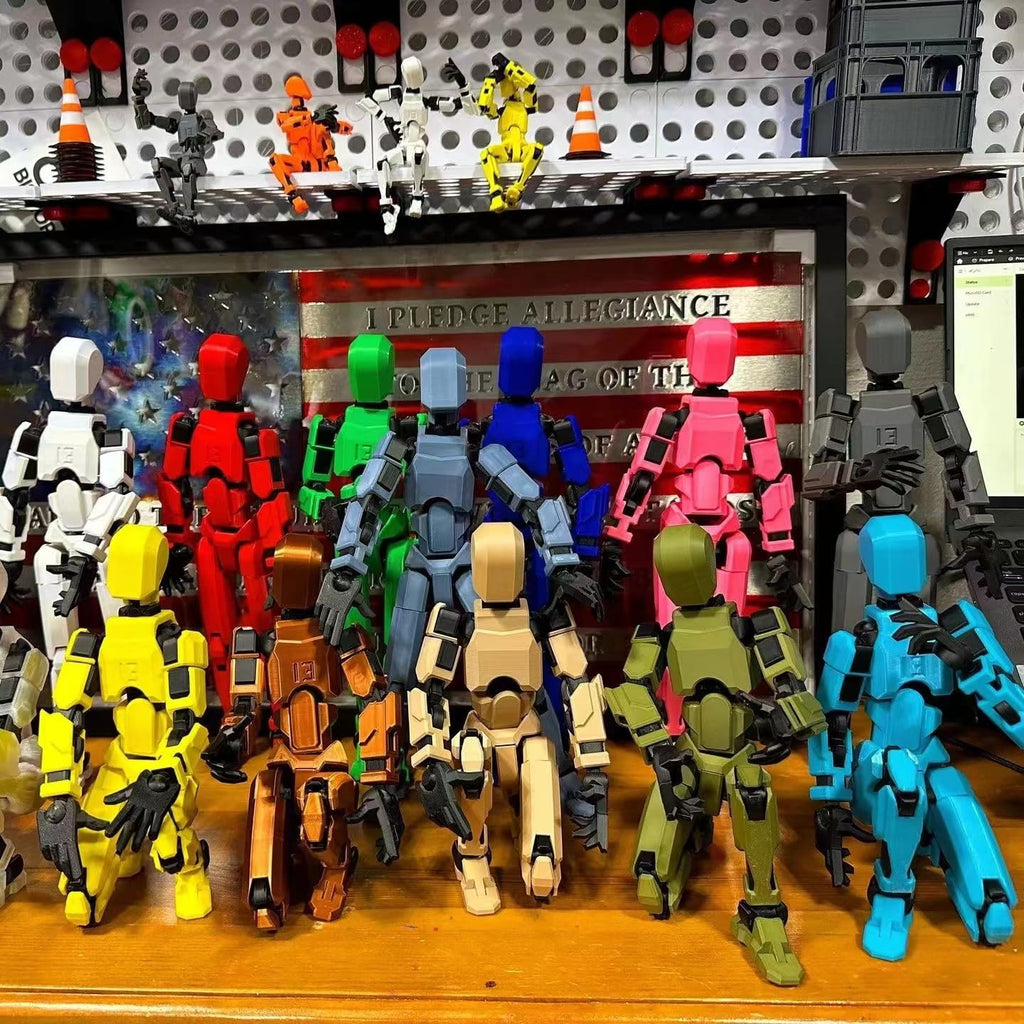 FoxVilla T13 Action Figure – Pre-Assembled 3D Printed Titan13 with Full Articulation