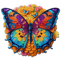 Foyucool Butterfly Wooden Jigsaw Puzzle – Irregular Animal Shapes, 11.8 x 9.1 Inches, Laser-Cut Basswood