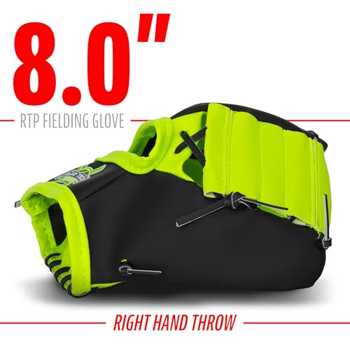 Franklin Sports 8" Foam Teeball Glove with Stiktek Ball – Right Hand Throw for Toddlers & Kids (3+)