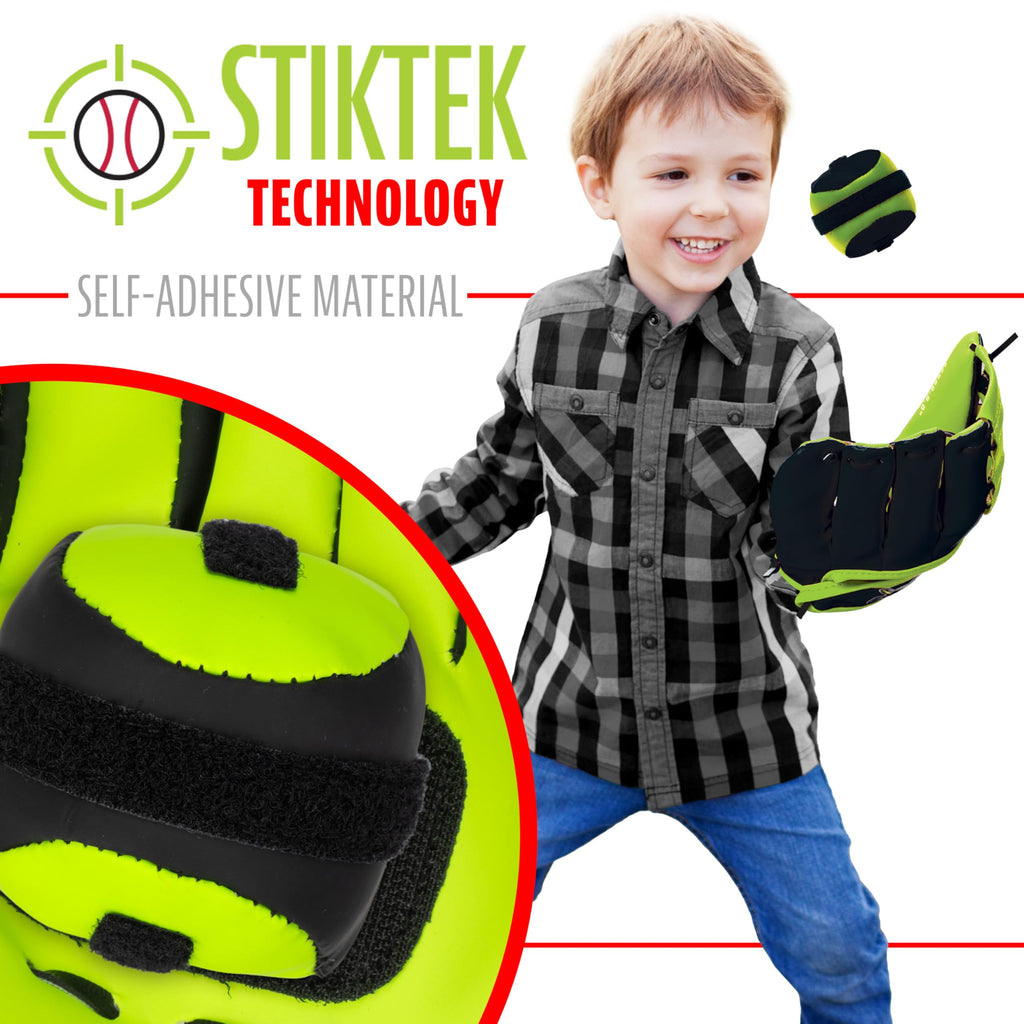 Franklin Sports 8" Foam Teeball Glove with Stiktek Ball – Right Hand Throw for Toddlers & Kids (3+)