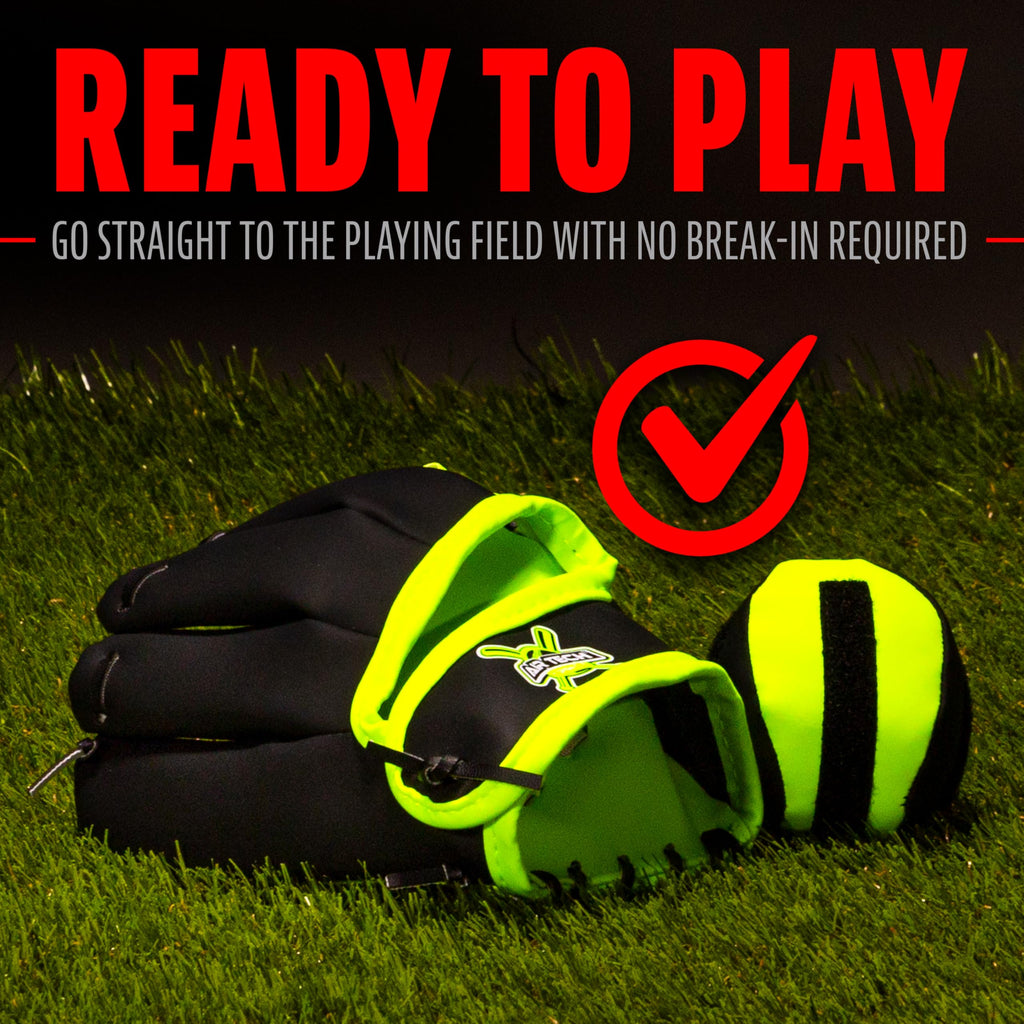 Franklin Sports 8" Foam Teeball Glove with Stiktek Ball – Right Hand Throw for Toddlers & Kids (3+)