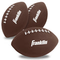 Franklin Sports Kids Mini Footballs Set – 3 Inflatable 6-Inch Toy Footballs with Air Pump