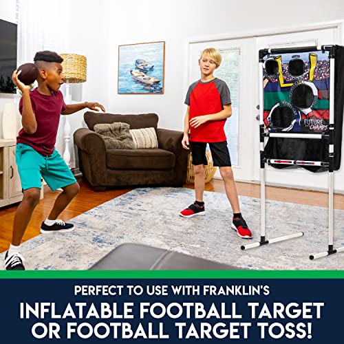 Franklin Sports Kids Mini Footballs Set – 3 Inflatable 6-Inch Toy Footballs with Air Pump