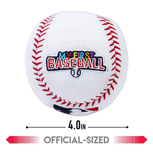 Franklin Sports MyFirst Soft Plush Baseball – 4-Inch Stuffed MLB Toy for Kids