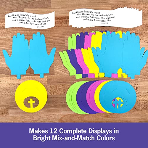FreshCut Crafts John 3:16 3-D Paper Craft Kit – 12 Tabletop Displays for Kids Ages 5+