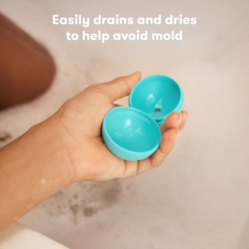 Frida Baby Stack + Pour Bath Tower - Bath Toy for Toddlers, Stacking Rings with Scoop, Ages 12+ Months
