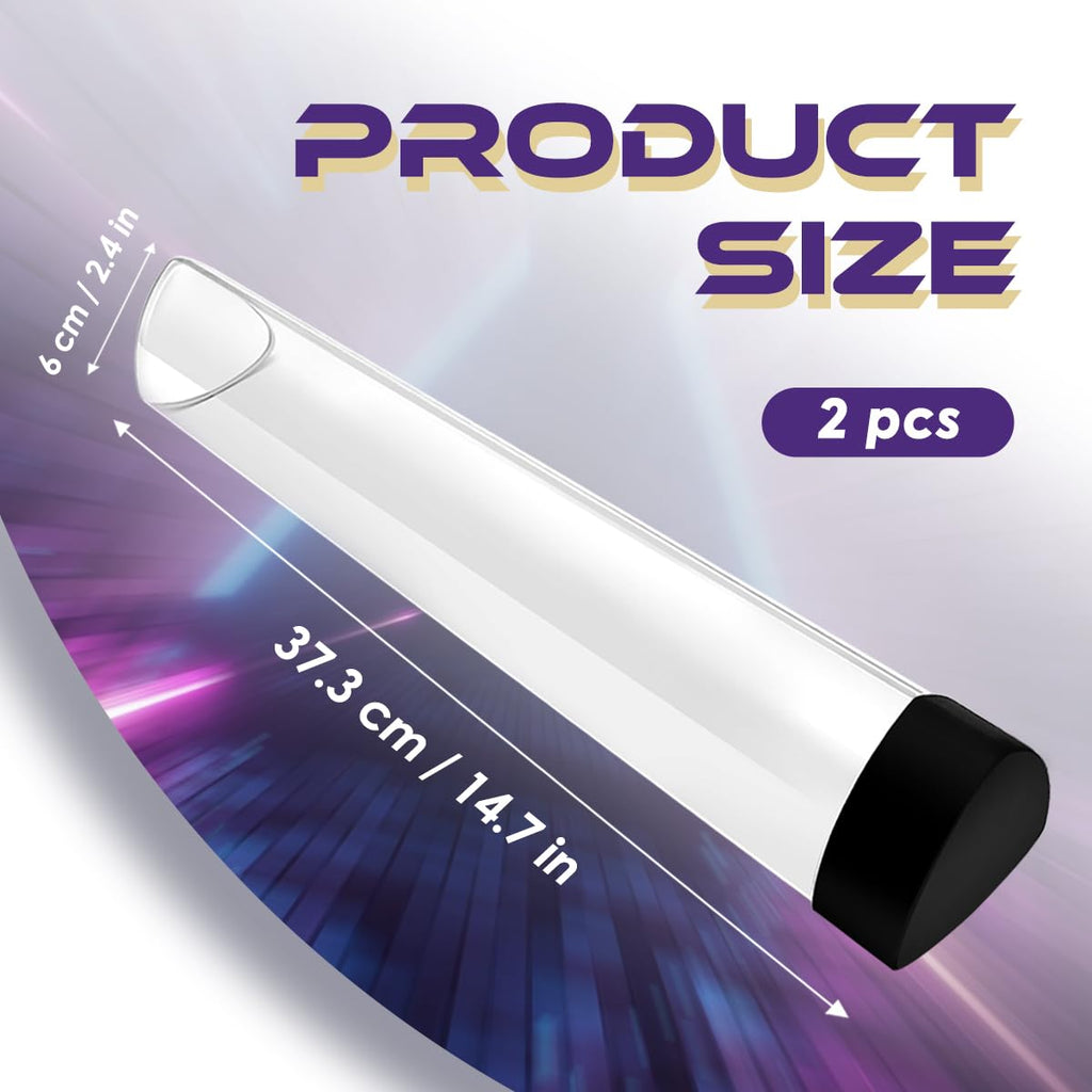 FROGIGO Prism-Shaped Playmat Tube - 2 Pack Non-Slip TCG Mat Storage Case with Black Cap
