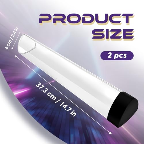 FROGIGO Prism-Shaped Playmat Tube - 2 Pack Non-Slip TCG Mat Storage Case with Black Cap
