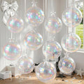 Froova Iridescent 4D Balloons Set – 7 Foil Balloons (22 & 10 Inch) for Party Decor