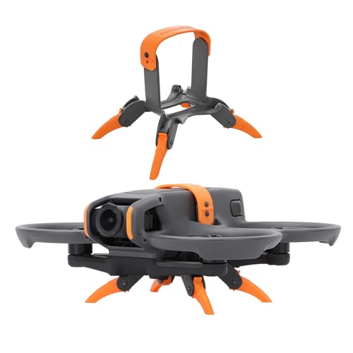 FSIDIWT Orange Foldable Landing Gear for DJI Avata 2 – Adjustable Height Extension Legs (25-41mm) Quick Release