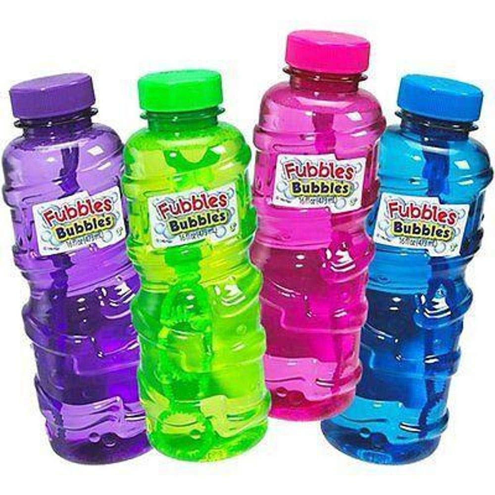 Fubbles 32oz Bubble Solution Refill with Wand - Non-Toxic, No Dyes for Kids Ages 3+