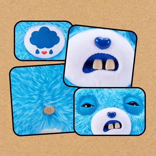 Fuggler Care Bears Grumpy Bear 9-Inch Plush – Funny Ugly Monster with Human Teeth by ZURU