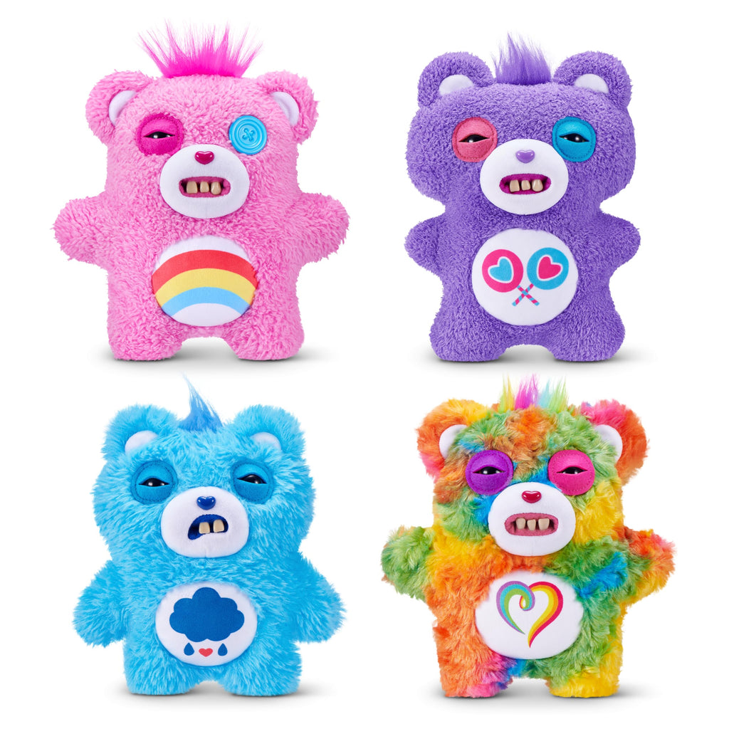 Fuggler Care Bears Grumpy Bear 9-Inch Plush – Funny Ugly Monster with Human Teeth by ZURU