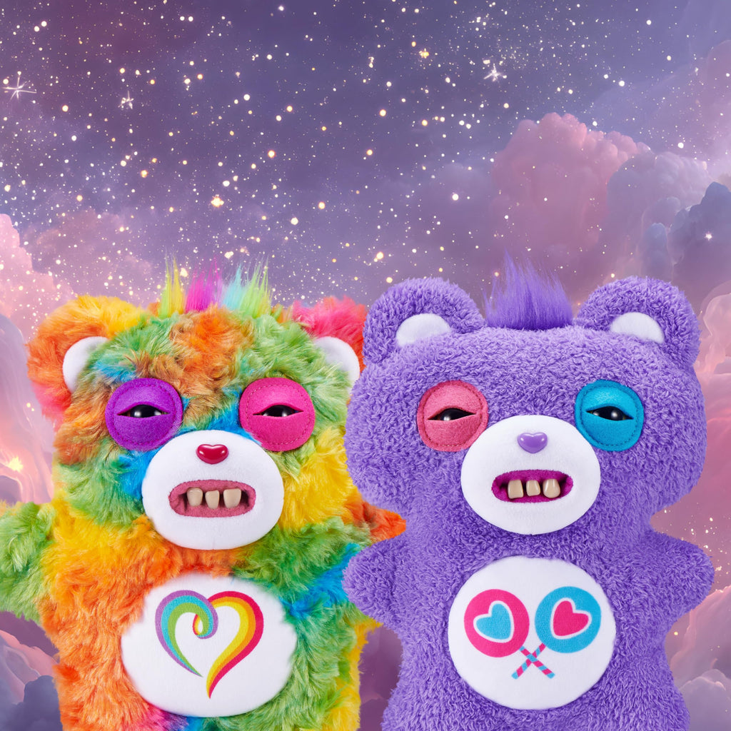 Fuggler Care Bears Togetherness Bear 9-Inch Plush – Funny Ugly Monster Stuffed Animal with Human-Like Teeth by ZURU