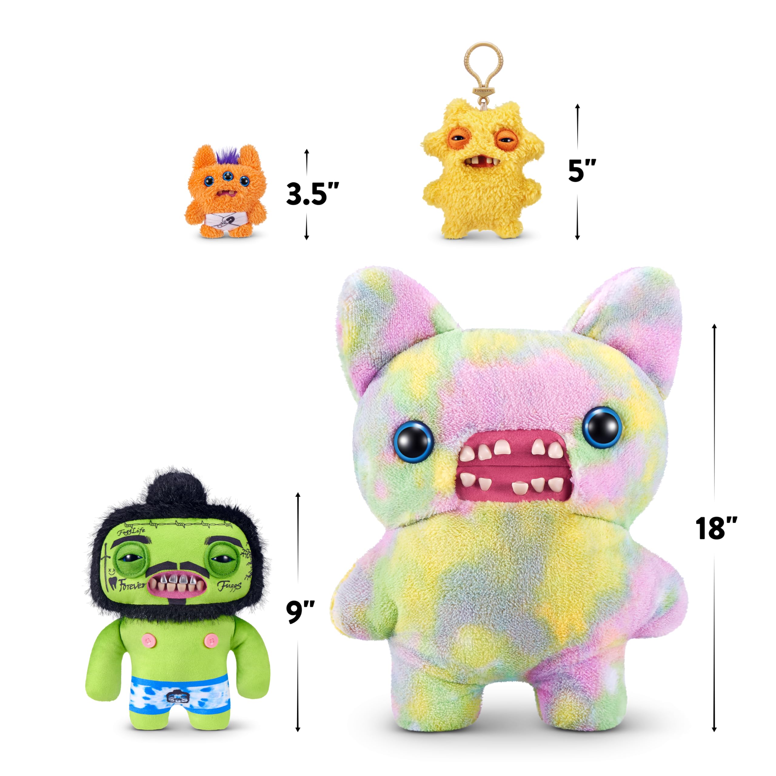Fuggler Fugg Stars 9-Inch Plush Toy (Rhymer Mcslimer) – Funny Ugly Monster with Human Teeth by ZURU