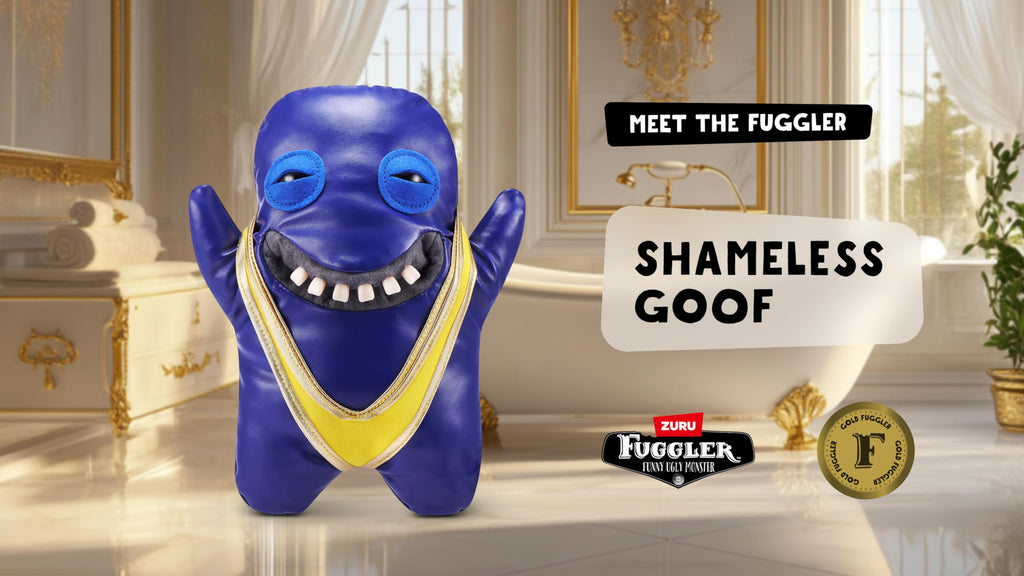 Fuggler Gold Fuggs Shameless Goof Mankini Plush - 9" Funny Ugly Monster Collectible