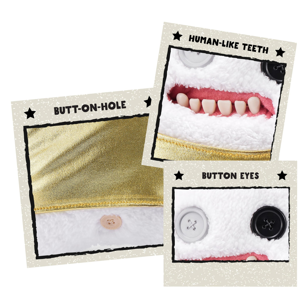 Fuggler Gold Fuggs Splodge Tank Top 9" Plush – Funny Ugly Monster Collectible by ZURU