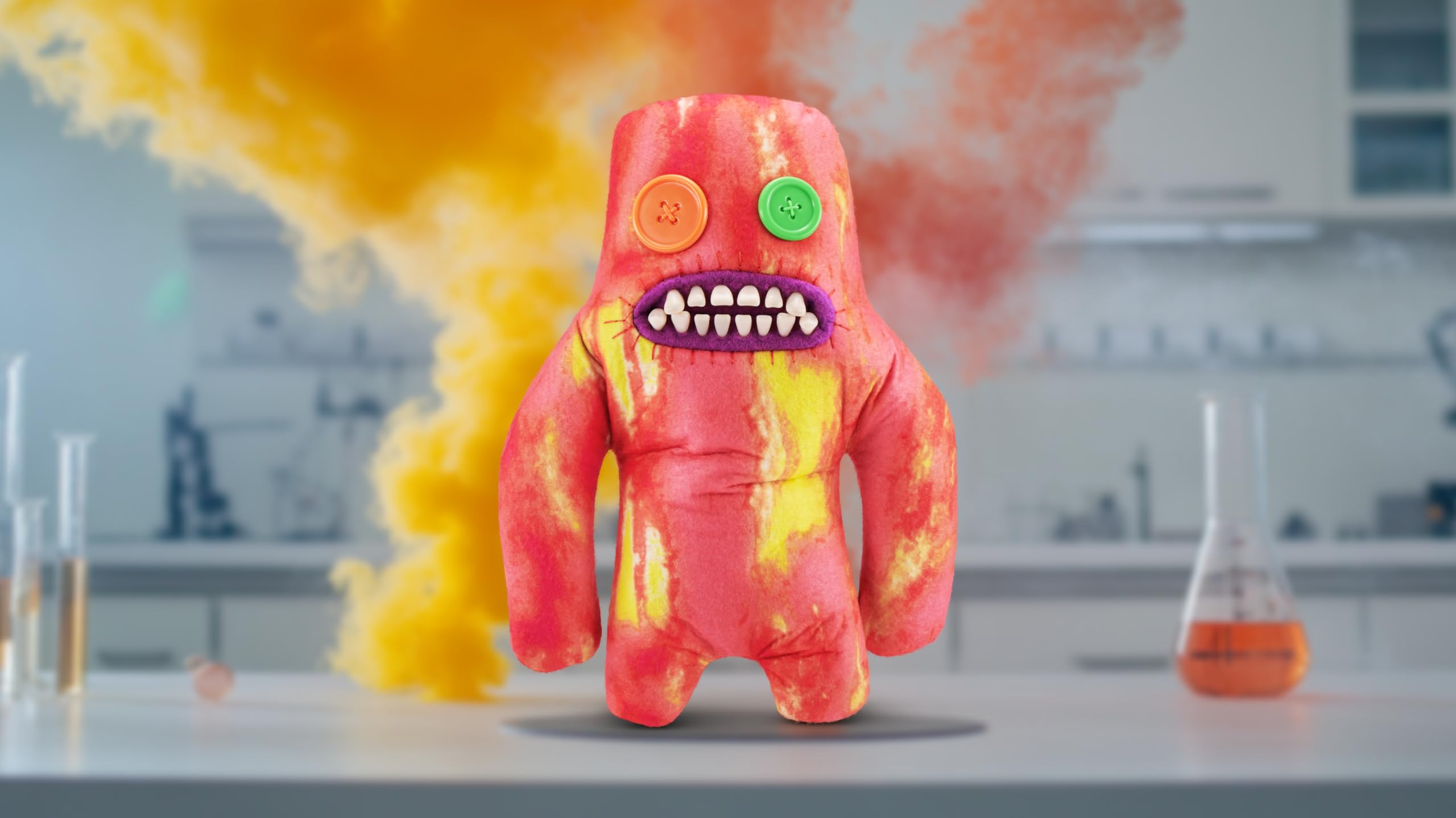 Fuggler Laboratory Misfits Sasquoosh Plush - 9" Soft Ugly Monster Collectible Toy