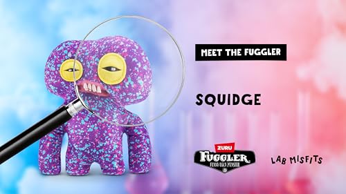 Fuggler Laboratory Misfits Squidge Plush – 9" Soft Collectible Monster Toy with Human-Like Teeth