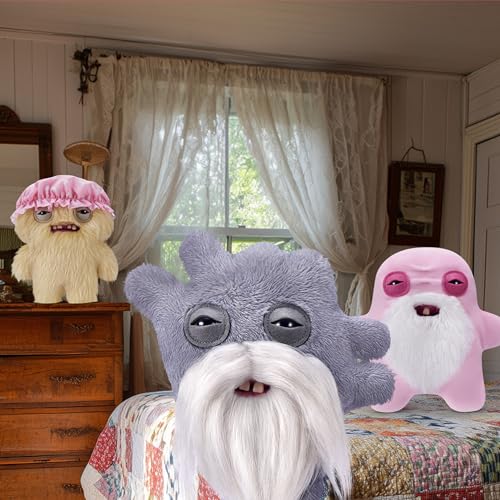 Fuggler Old Fogies 9-Inch Plush Toy (Captain Cardiac) – Grumpy Monster with Human-Like Teeth by ZURU