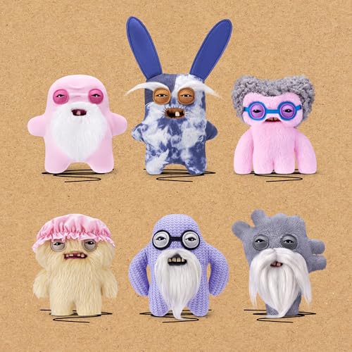Fuggler Old Fogies 9-Inch Plush Toy (Captain Cardiac) – Grumpy Monster with Human-Like Teeth by ZURU
