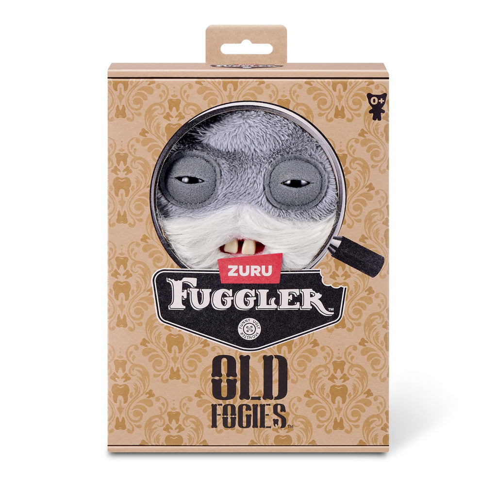 Fuggler Old Fogies 9-Inch Plush Toy (Captain Cardiac) – Grumpy Monster with Human-Like Teeth by ZURU