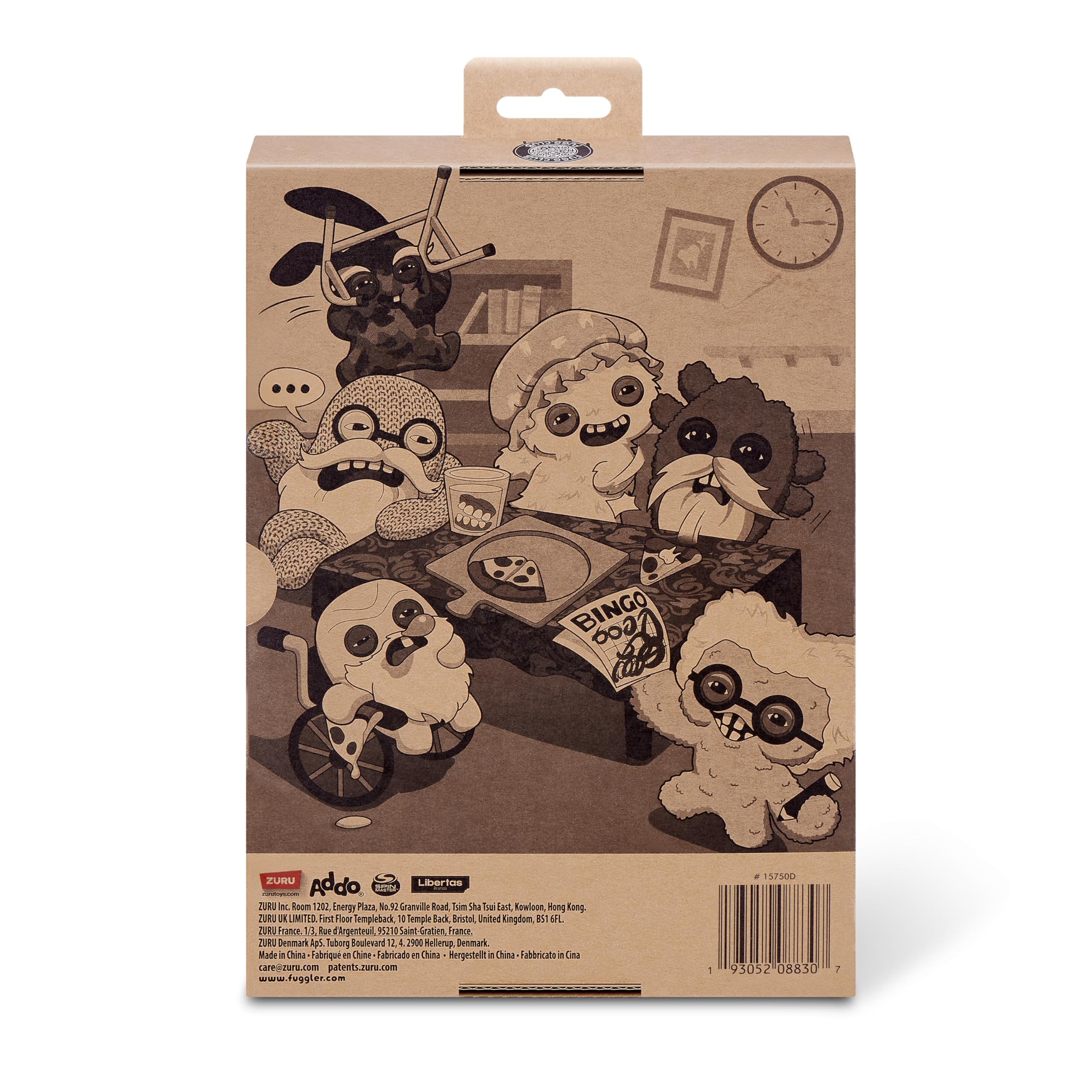 Fuggler Old Fogies 9-Inch Plush Toy (Captain Cardiac) – Grumpy Monster with Human-Like Teeth by ZURU