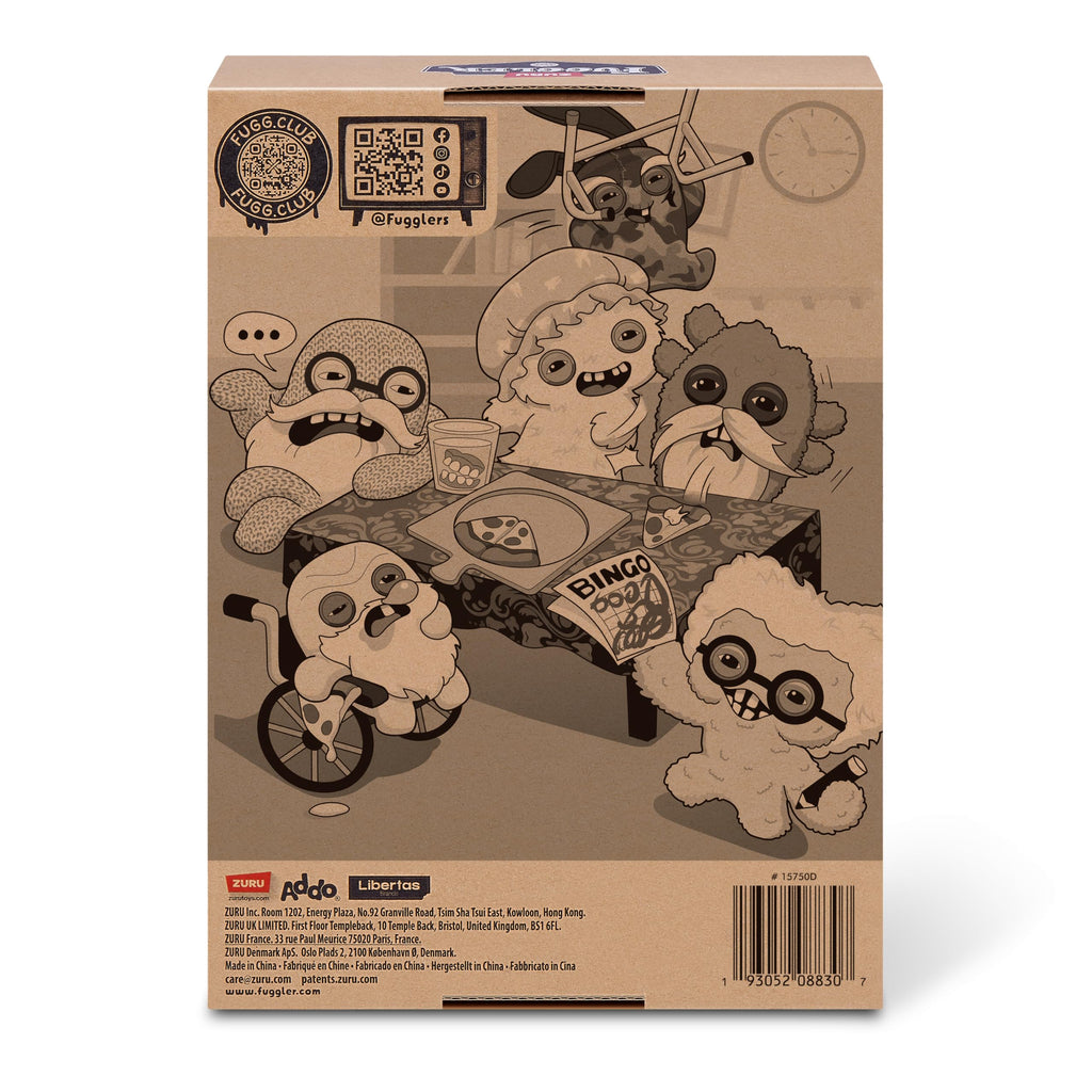 Fuggler Old Fogies 9-Inch Plush Toy (Captain Cardiac) – Grumpy Monster with Human-Like Teeth by ZURU