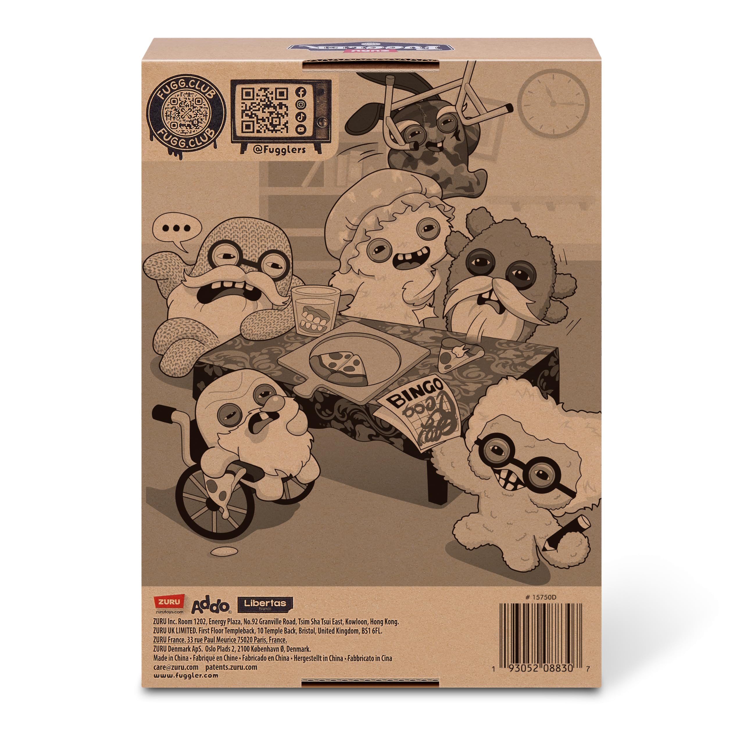 Fuggler Old Fogies 9-Inch Plush Toy (Captain Cardiac) – Grumpy Monster with Human-Like Teeth by ZURU