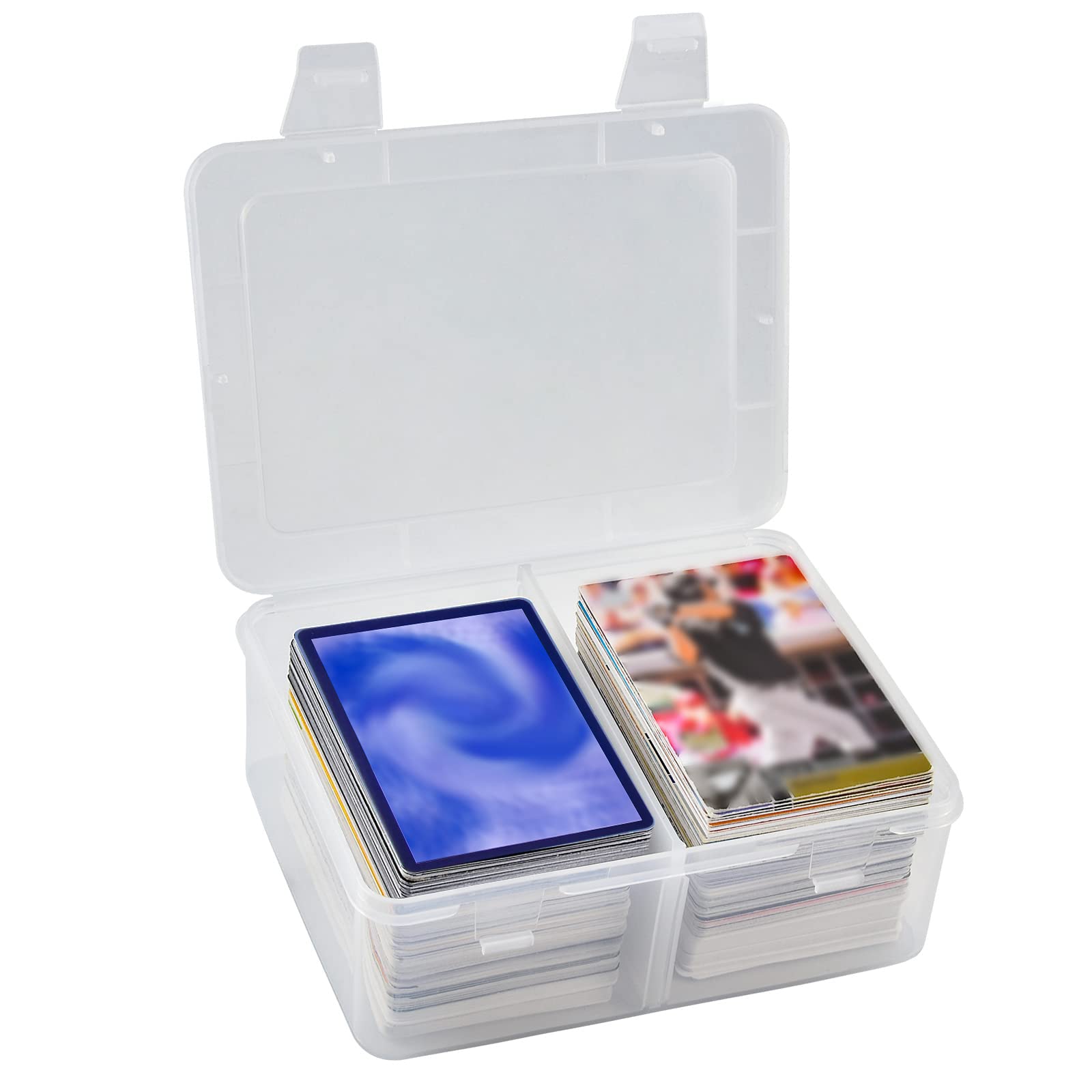 FULLCASE Transparent Card Case – Holds 300+ Cards, Removable Dividers, for Pokémon/MTG/Sports Cards