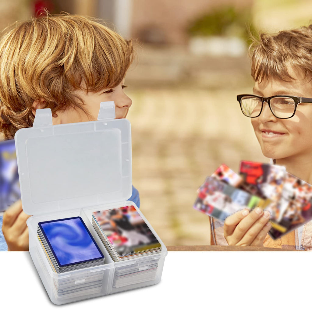 FULLCASE Transparent Card Case – Holds 300+ Cards, Removable Dividers, for Pokémon/MTG/Sports Cards