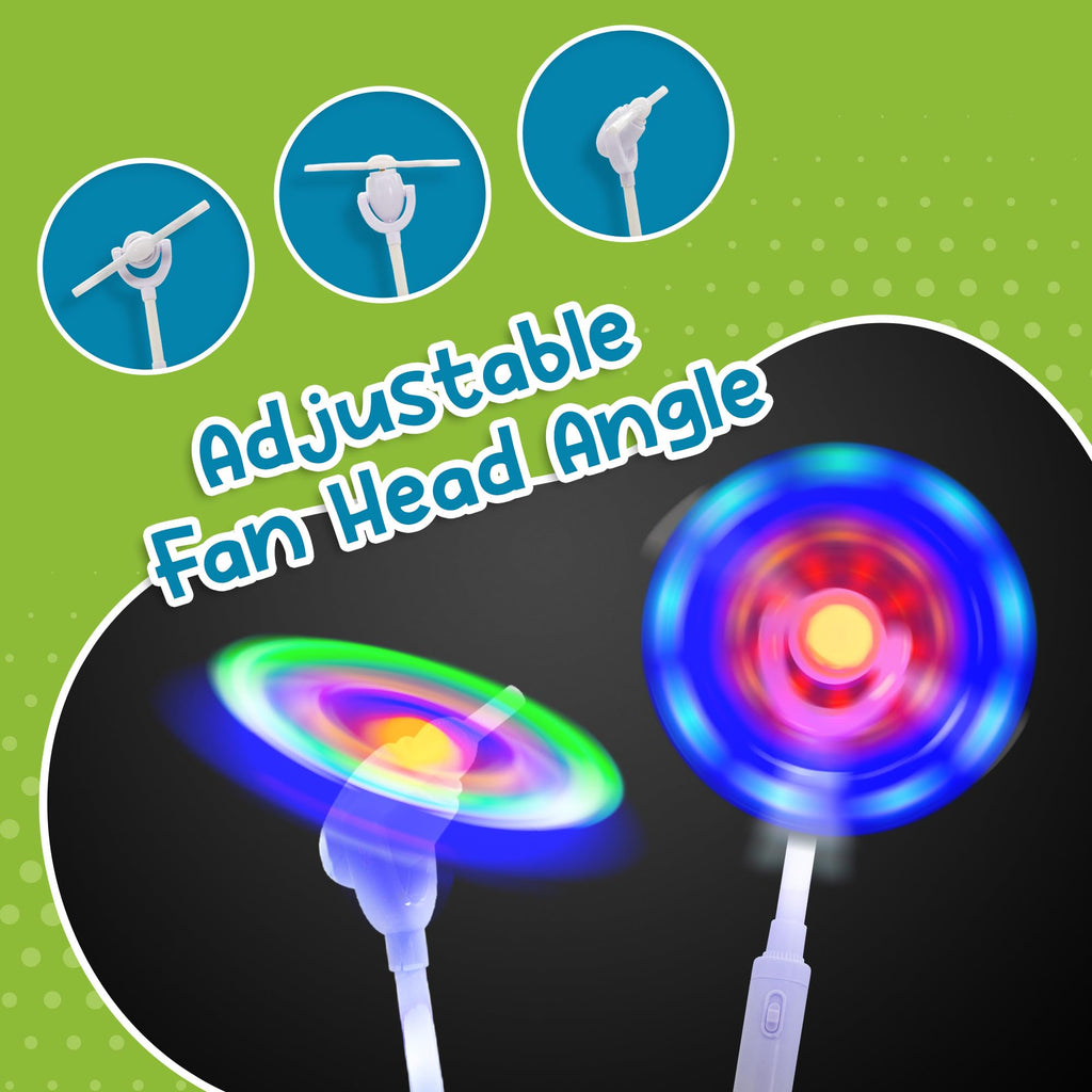 Fun Central LED Windmill Wand – Multicolor Spinning Light Toy for Kids